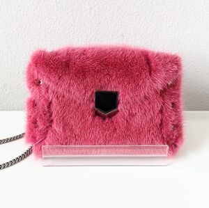 Jimmy Choo Pink Fur Bag